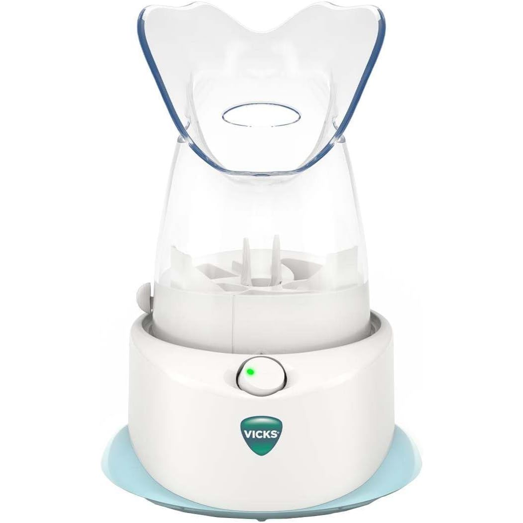 Vicks Personal Steam Inhaler for Targeted, Natural Steam Relief for Allergies, Congestion, Cough & Colds, and Sinus Irritation, Use with VapoPads - 1 Included