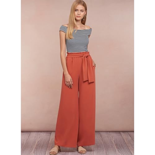 Buy now Simplicity US8605A Easy to Sew Women's Skirts and Loose Fitting Pants Sewing Patterns, Sizes 6-24 at indiglob india