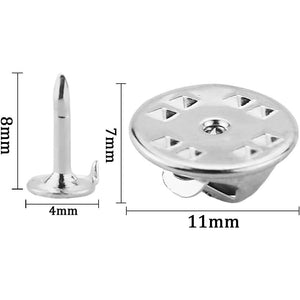 JANYUN 120 Pairs Butterfly Clutch Tie Tacks Pin Back Replacement with 8mm Length 4mm Width Blank Pins for Craft Making (4mm, Silver)