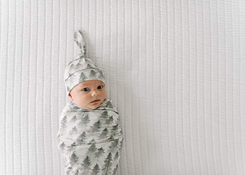 Buy now Copper Pearl Large Premium Knit Baby Swaddle Receiving Blanket Evergreen at indiglob india