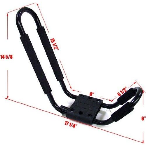 Buy now TMS Kayak Roof Racks for 2 Kayaks - Dual Universal Fit Carriers Include Two Sets of Straps for Cars, Trucks and SUVs - Easy to Mount J-Bar Style Carriers for Kayaks Canoes Paddleboards and Surfboards at indiglob india