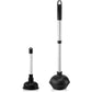 NEIKO 60166A Toilet Plunger with Patented All-Angle Design, Heavy-Duty Toilet Bowl Plunger with Aluminum Handle, Bathroom Necessity, Black, 1-Pack