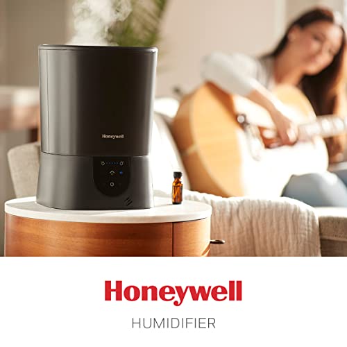 Buy now Honeywell Easy-to-Care Filter Free Warm Mist Humidifier, Medium Rooms, 1.5 Gallon Tank ƒ?? Humidistat for Bedroom, Home or Office Black at indiglob india