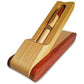 Luxury Wooden Ballpoint Pen Gift Set with Business Pen Case Display, Nice Writing Pen with Box and Gel Ink Refills Fancy Business Wood Pens Stand for Men Women Designer Cool Executive Pen