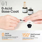 Buy now modelones Gel Nail Polish Top Base Coat, 2 PCS Clear High Glossy Long Lasting Soak Off Home Salon DIY Manicure Gift for Women at indiglob india