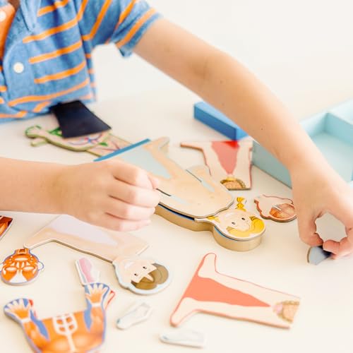 Buy now Melissa & Doug Magnetic Human Body Anatomy Play Set with 24 Magnetic Pieces and Storage Tray at indiglob india
