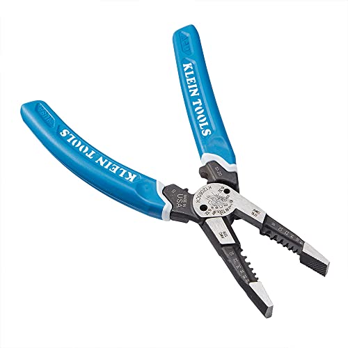 Buy now Klein Tools K12065CR Wire Stripper / Cutter / Crimper Tool, Made in USA, for Cutting, Stripping, Crimping, Twisting (8-18 AWG solid, 10-20 AWG stranded) at indiglob india