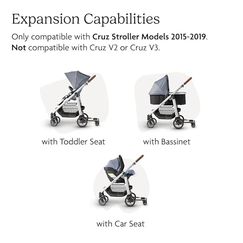 Buy now UPPAbaby Piggyback Ride-Along Board for Cruz Stroller Models 2015-2019 - Quick Attachment for Children to Stand + Stroll - 55 lbs. Weight Capacity,Black/Brown at indiglob india