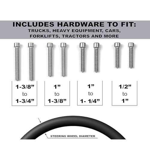 Buy now Deluxe Steering Wheel Power Handle Spinner Knob - Universal Steering Wheel Fit for Cars, Trucks, Tractors, Mowers, Forklifts, etc at indiglob india