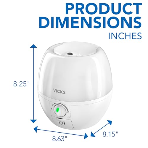 Buy now Vicks Cool Mist 3-in-1 SleepyTime Humidifier for Baby & Kids with Color Changing Night Light and Essential Oil Diffuser at indiglob india