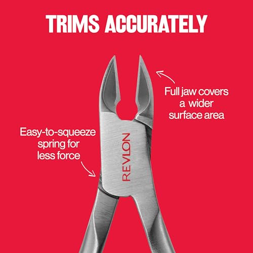 Buy now Revlon Full Jaw Cuticle Nipper, Manicure Tool for Nail Care, Made with Stainless Steel, High Precision Blade, Easy to Squeeze Spring, 1 Count at indiglob india