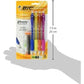 BIC Velocity Mechanical Pencils, With Colorful Barrel, Medium Point (0.7mm), 4-Count Pack Mechanical Pencils With Eraser and Lead Refills