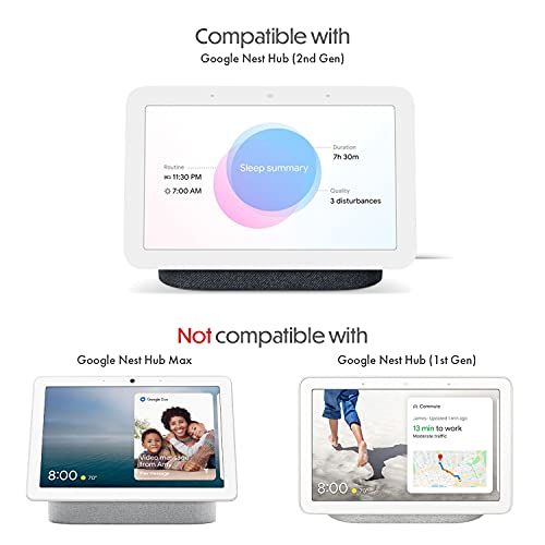 Buy now Wasserstein Adjustable Stand for Google Nest Hub (2nd Gen) - Made for Google (Chalk) at indiglob india