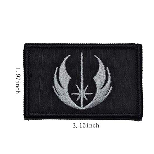 Buy now 4 Pieces Embroidered Morale Hook and Loop Fastener Tactical Patches at indiglob india