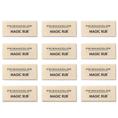 Buy now Prismacolor?? Magic Rub?? Vinyl Erasers, White, Pack Of 12 at indiglob india