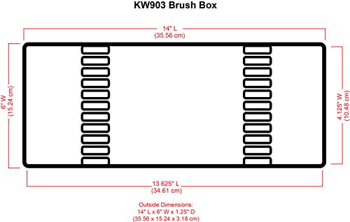 Buy now ArtBin KW903 Brush Box with Foam Inserts, Fine Art Portable Paint Brush Organizer, Plastic, Clear, 1.0 Count at indiglob india
