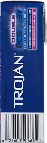 Buy now Trojan Ecstasy Heat Latex Lubricated Ribbed Condoms for Men with Warming Lubricant for a Heightened Experience, Helps Reduce Risk of Pregnancy and Sexually Transmitted Infections (STIs), 10 Count at indiglob india