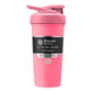 Buy now BlenderBottle Strada Shaker Cup Insulated Stainless Steel Water Bottle with Wire Whisk, 24-Ounce, Black Sport Pink at indiglob india