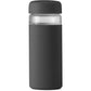 W&P Porter Glass Water Bottle w/ Protective Silicone Sleeve | Charcoal 20 Ounces | On-the-Go | Reusable Bottle for Coffee, Tea and Water | Portable | Dishwasher Safe