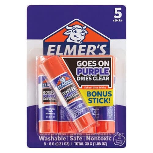 Buy now Elmer's School Glue Sticks 5ct - Disappearing Purple at indiglob india