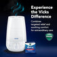 Buy now Vicks FilterFree Plus Cool Mist Plus Humidifier (VUL565), Medium Room ƒ??Filter-Free Cool Mist Humidifier for Baby, Kids and Adult Rooms, Works with Vicks VapoPads at indiglob india