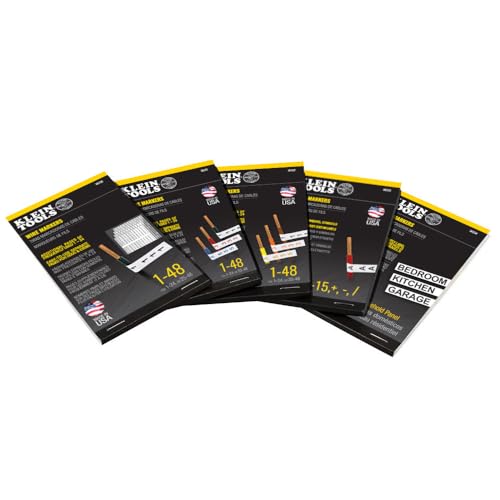 Buy now Klein Tools 56253 Wire Marker Book, Black Letters, Numbers, and Symbols at indiglob india