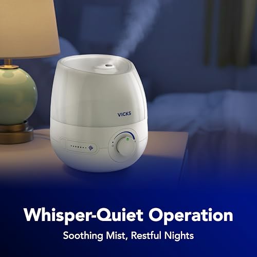 Buy now Vicks Mini Filter Free Cool Mist Humidifier, Small Room ƒ?? Variable Mist Control ƒ?? Works with Vicks VapoPads at indiglob india