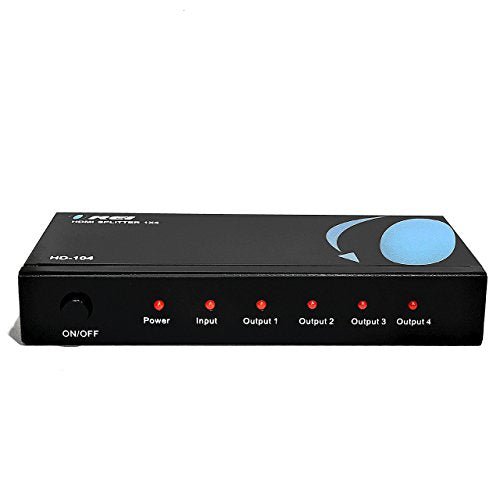 Buy now OREI HDMI Splitter 1 in 4 Out – 4K@30Hz HDMI 2.0 Splitter with HDCP 1.4, EDID Management, and LPCM/Dolby/DTS Audio Support–Compact Plug & Play Design at indiglob india