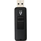 V7 2GB USB 2.0 Flash Drive with Retractable USB Connector - VF22GAR-3N, Black