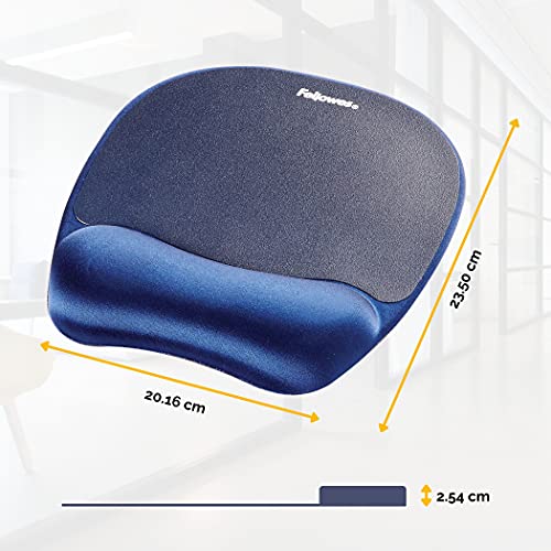 Buy now Fellowes Memory Foam Mouse Pad/Wrist Support - Sapphire at indiglob india