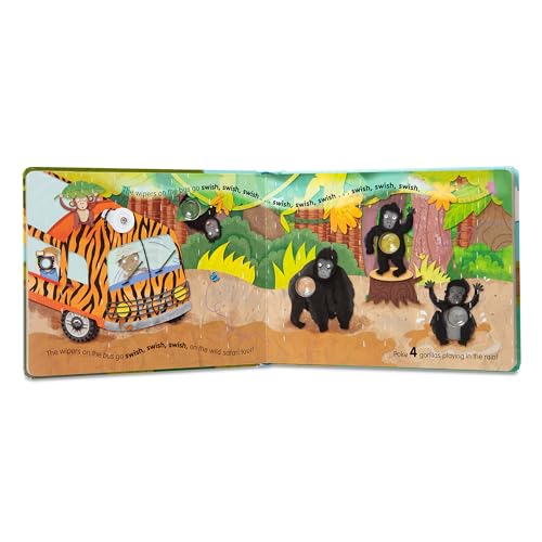 Buy now Melissa & Doug Children's Book - Poke-A-Dot: The Wheels on the Bus Wild Safari (Board Book with Buttons to Pop) at indiglob india