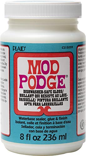 Buy now Mod Podge Dishwasher Safe Waterbased Sealer, Decoupage Glue with Gloss Finish, 8 fl oz (Pack of 3), Clear (CS15059A)- (Pack of 3) at indiglob india