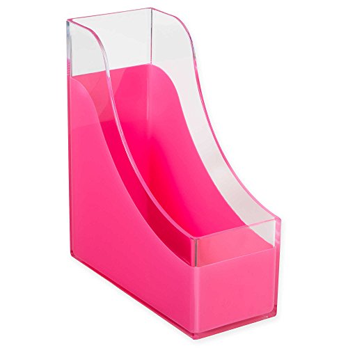 Buy now Richards Homewares Modern Desk Organizer, Clear and Pink at indiglob india