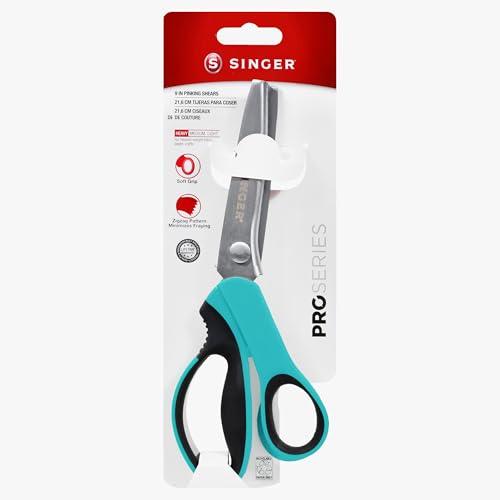 Buy now SINGER ProSeries 9" Pinking Shears - Heavy-Duty Stainless Steel - Zigzag Cut for No-Fray Fabric, Sewing & Craft Edging at indiglob india