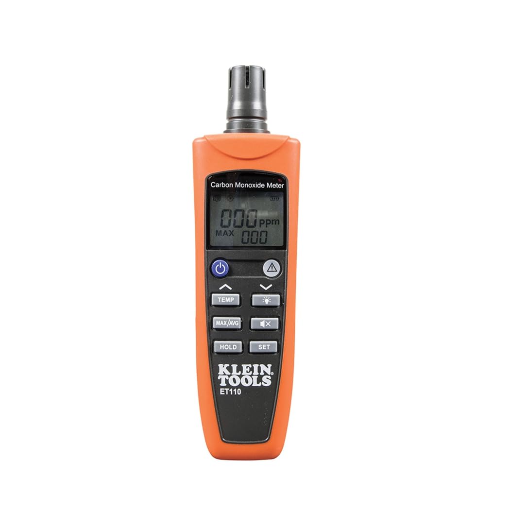 Buy now Klein Tools ET110 CO Meter, Carbon Monoxide Tester and Detector with Exposure Limit Alarm, 4 x AAA Batteries and Carry Pouch Included at indiglob india