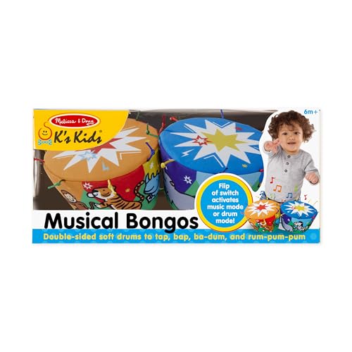 Buy now Melissa & Doug K's Kids Bongo Drums Soft Musical Instrument, Multicolor, 1 EA at indiglob india
