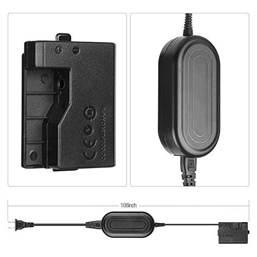 Buy now ENEGON ACK-E10 Dummy Battery and AC Adapter Kit, Replacement for LP-E10, Compatible with Canon EOS Rebel T7 T6 T5 T3, Kiss X50 X70 X80 X90, and EOS 1100D 1200D 1300D 1500D 2000D Cameras at indiglob india