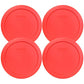 Buy now Pyrex 7201-PC 4-Cup Red Food Storage Replacement Lid (4-Pack) - Made in USA at indiglob india