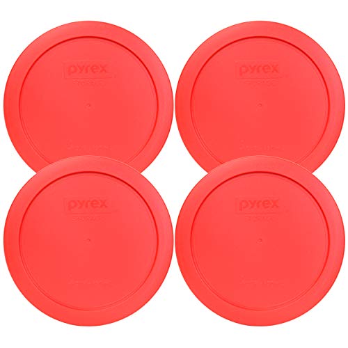 Buy now Pyrex 7201-PC 4-Cup Red Food Storage Replacement Lid (4-Pack) - Made in USA at indiglob india