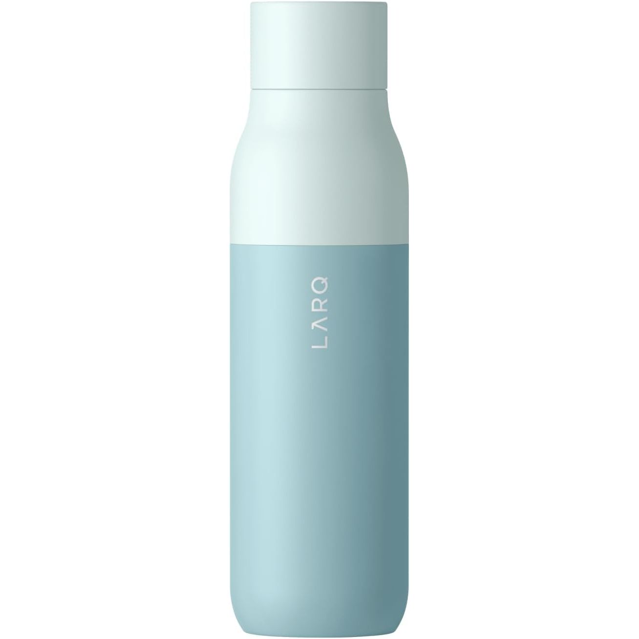 LARQ Bottle PureVis 17 oz - Self-Cleaning and Insulated Stainless Steel Water Bottle with UV Water Purifier and Award-winning Design | Reusable & Travel Friendly, Seaside Mint