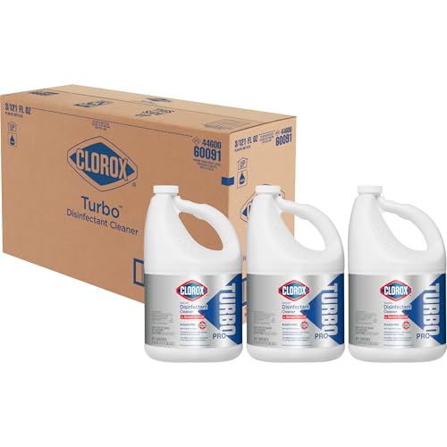 Buy now CloroxPro Clorox Turbo Disinfectant Cleaner for Sprayer Devices, Bleach-Free Healthcare Cleaning and Industrial Cleaning, Kills Cold and Flu Viruses, 121 Fl. Oz. - 60091 (Pack of 3) at indiglob india