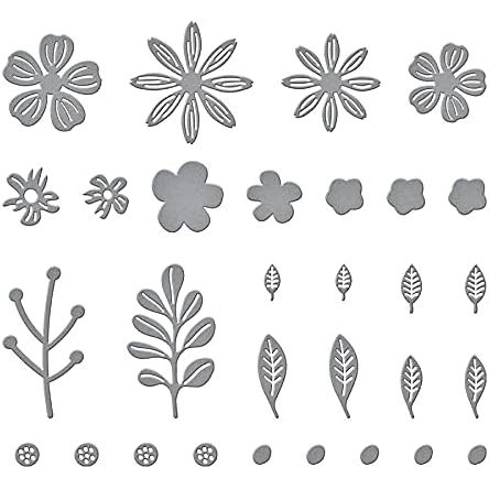 Buy now Spellbinders Etched Dies - Mini Blooms and Sprigs at indiglob india