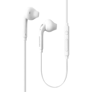 SAMSUNG (2 Pack) OEM Wired 3.5mm White Headset with Microphone, Volume Control, and Call Answer End Button [EO-EG920BW] for SAMSUNG Galaxy S6 Edge+ / S5, Galaxy Note 5/4 / Edge (Bulk Packaging)