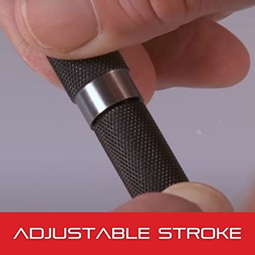 Buy now Starrett Steel Automatic Center Punch with Adjustable Stroke - 5" Length, 9/16" Punch Diameter, Lightweight, Knurled Steel Handle - 18A at indiglob india