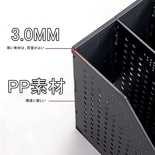 Buy now deli Magazine File Holder, Collapsible Desk File Organizer for Office Organization and Storage with 3 Vertical Compartments at indiglob india