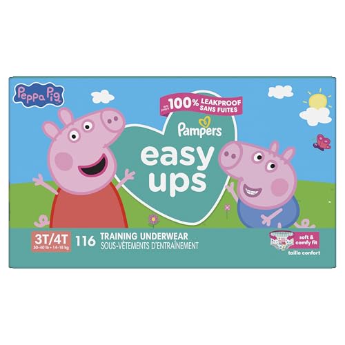 Buy now Pampers Training Pants - Easy Ups Girls & Boys - Size 3T-4T, 22 Count, Peppa Pig Underwear (Packaging May Vary) at indiglob india