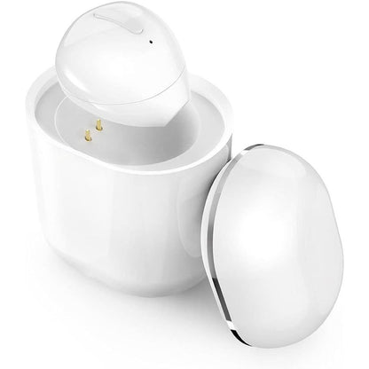 Invisible Earbuds Mini Single Earbuds Tiny Discreet Hidden Earphones for Work, Small Ear Canals in-Ear Wireless with Charging Case for Work