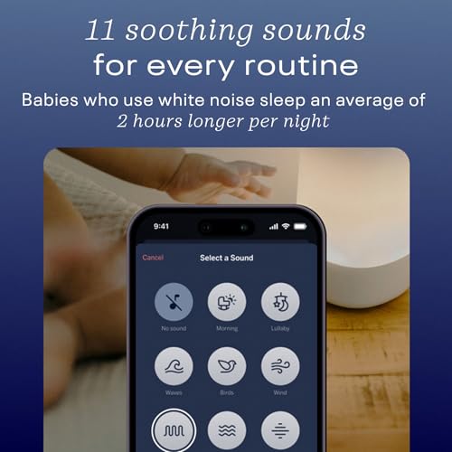 Buy now Nanit Sound and Light Smart Baby Night Light and Sound Machine | Audio Monitor | Cry Detection Alert Feature | OK to Wake Alarm Clock for Kids | Temp & Humidity Tracking | Rechargeable Battery | WiFi at indiglob india