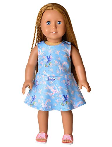 Buy now Girl & Doll Matching Dresses Floral Unicorn Clothes Summer Swing Dress 3t 4t at indiglob india