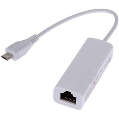 Caxico Micro USB 2.0 5 Pin to Ethernet 10/100 m RJ45 Network LAN Adapter Card for Tablet